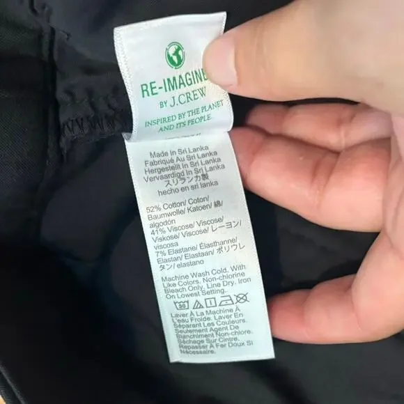 NWT J.Crew Kallie Straight Leg Pant In Black Size 4 - Picture 6 of 8